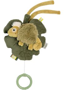 babyFEHN Spieluhr FEHN "Lazy, Crazy & Pink, Cham&auml;leon", gr&uuml;n (khaki, olive), Spieluhren, BabyB:12,5cm H:7,4cm L:14cm, Pl&uuml;sch, Softvelours, Spieluhr, B:12,5cm H:7,4cm L:14cm