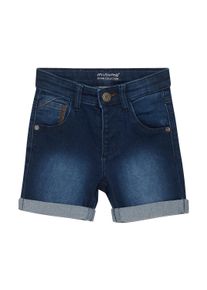 Jeansshorts Minymo "Shorts MIShorts", Jungen, Gr. 116, N-Gr, blau (dunkelblau denim), Obermaterial: 80% Baumwolle CO. 19% Polyester PES. 1% Elasthan EL., Jeans Jeansshorts