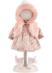 Puppenkleidung LLORENS "Kleiderset Romantik rosa, 35 cm", bunt, Puppenkleidung, Baby, Puppenkleidung