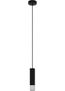 Eglo H&auml;ngeleuchte "BUTRANO", silber (schwarz, silberfarben), H: 110cm, 1 Stk., Leuchten, H&auml;ngeleuchte in schwarz und silber aus Stahl - inkl. GU10 - 4,5W, H&auml;ngeleuchte