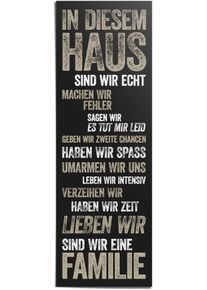 Poster Reinders "In diesem Haus", schwarz (farbe bild(er): schwarz), B:53cm H:158cm, Papier, Bilder, Poster
