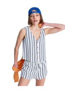 Jerseyweste Roxy "Sunbaked Spirit", Damen, Gr. XL, wei&szlig; asparagus verty stripes, Obermaterial: 80% Walkfrottier, 20% Viskose;, Westen Jerseyweste