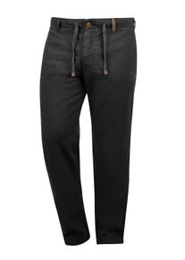 Leinenhose INDICODE "Leinenhose IDIves", Herren, Gr. 3XL, N-Gr, schwarz, Obermaterial: 55% Leinen LI. 45% Baumwolle CO., Hosen Leinenhose