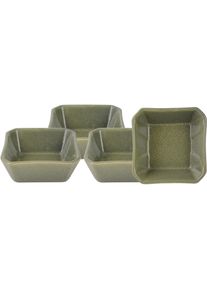Servierschale Creatable "Dip Bowl", gr&uuml;n, B:8,5cm T:8,5cm, Steinzeug, Sch&uuml;sseln, Servierschale, Dipschale, Snackschale, Topaktueller &bdquo;Streat Food&ldquo; Trend