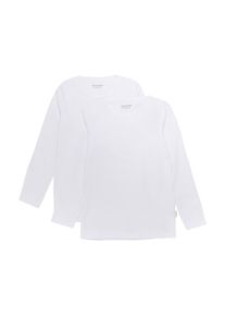 Longsleeve Minymo "Longsleeve MIBasic", M&auml;dchen, Gr. 152, wei&szlig;, Obermaterial: 95% Baumwolle CO. 5% Elasthan EL., Blusen Longsleeve