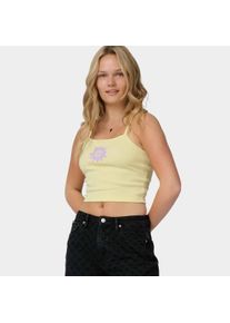Kurzweste Santa Cruz "SUN DAZE VEST", Damen, Gr. XS (6), celestial gelb, Obermaterial: 70% Baumwolle, 30% Polyester, Westen Kurzweste, aus Baumwolle und Polyester, f&uuml;r sportliche Aktivit&auml;ten