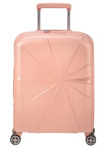 Hartschalen-Trolley American Tourister "STARVIBE, in verschiedenen Farben und Gr&ouml;&szlig;en", Damen, Gr. B/H/T: 40cm x 55cm x 20cm 37 l, rosa (metallic peach), Polypropylen, unifarben, Koffer Hartschalen-Trolley, Handgep&auml;ck-Koffer Reisegep&auml;ck Koffer TSA-Zahlenschloss