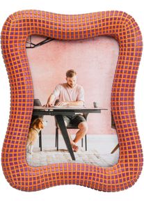 Einzelrahmen KARE DESIGN "Bilderrahmen Wavy Orange 18x23cm", orange, Bilderrahmen, Einzelrahmen