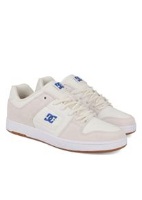 Skateschuh DC Shoes "Manteca 4 S", Herren, Gr. 7(39), wei&szlig; (wei&szlig;, blau), Obermaterial:53.02% Leder, 46.98% Synthetikmaterial;, Schuhe Skateschuh