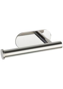 Toilettenpapierhalter Wenko "Orea", silber (silberfarben), B:16cm H:4,5cm L:7cm, Edelstahl, Toilettenpapierhalter, Toilettenpapierhalter, Befestigen ohne Bohren