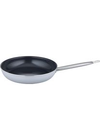Bratpfanne GSW "Gastro Basic, Gastro-Qualit&auml;t", grau (grau, schwarz), H:6,5cm &Oslash;:28cm, Pfannen, Bratpfanne, PFAS-freien VITAFLON QUARZIT Antihaft-Versiegelung, Induktion