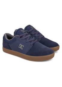 Schn&uuml;rschuh DC Shoes "Crisis 2", Herren, Gr. 6(38), navy, grau, gum, Obermaterial:Obermaterial: Leder [Kuh] / Futter: Textil / Au&szlig;ensohle: Gummi;, Schuhe Schn&uuml;rschuh