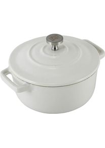 CS SOLINGEN Fleischtopf CARL SCHMIDT SOHN "Xanten", wei&szlig;, H:10cm &Oslash;:10cm, T&ouml;pfe, Fleischtopf, &Oslash; 10 cm, Induktion