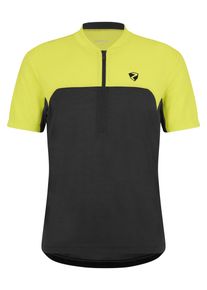 Radtrikot Ziener "NARIUS-Z", Herren, Gr. 56, schwarz, Obermaterial: 85% Polyester, 15% Baumwolle. Obermaterial 2: 100% Polyester, Trikots Radtrikot