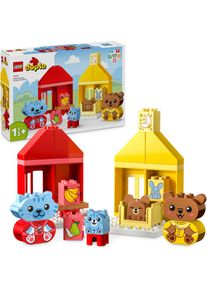 Konstruktionsspielsteine Lego "Alltagsroutinen: Essen & Schlafenszeit (10414), Lego DUPLO My First", bunt, Spielbausteine, Baby, Kunststoff, Konstruktionsspielsteine, Made in Europe