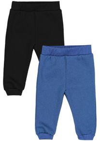 Pumphose TUPTAM "Hose Baby Jungen Hosen Fleece Angeraut Winter 2er Pack", M&auml;dchen, Gr. 104, N-Gr, blau (jeansblau, schwarz), Obermaterial: 80% Baumwolle CO. 20% Polyester PES., Hosen Pumphose