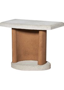 Beistelltisch Buschbeck "Georgia", orange (terracotta, wei&szlig;), B:70cm H:57cm T:41cm, Tische, Beistelltisch