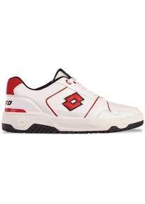 Sneaker Lotto, Herren, Gr. 37, rot (wei&szlig;, rot), Synthetik, mehrfarbig, Schuhe Sneaker, - auch in Kindergr&ouml;&szlig;en erh&auml;ltlich