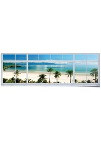 Poster Reinders "Zimmer mit Meerblick", blau (farbe bild(er): blau), B:158cm H:53cm, Papier, Bilder, Poster