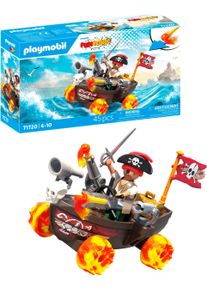 Konstruktions-Spielset Playmobil "Rasendes Piratenboot (71720), Funstars", bunt, Spielbausteine, Kinder, Kunststoff, Konstruktions-Spielset, Made in Europe