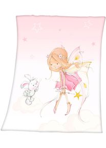 Herding's Young Collection Kinderdecke "Little Fairy", bunt, B:130cm L:160cm, Obermaterial: 100% Polyester, HERDING YOUNG COLLECTION, Wohndecken, Kinderdecke, liebevolles Motiv