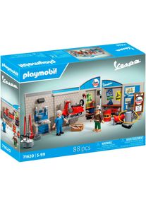 Konstruktions-Spielset Playmobil "60s Vespa Garage (71620), Vespa", bunt, Spielbausteine, Kinder, Kunststoff, Konstruktions-Spielset, Made in Europe