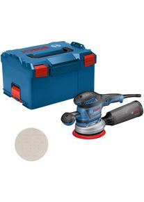 Exzenterschleifer Bosch Professional "&raquo;GEX 40-150&laquo;", transparent (wei&szlig;, neutral), Schleifmaschinen, Exzenterschleifer, mit Schleifblatt M480 und L-BOXX