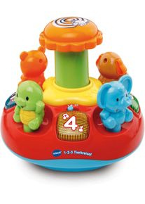 Kreisel Vtech "VtechBaby, 1, 2, 3 - Tierkreisel", bunt, Kreisel, BabyH:20cm &Oslash;:18cm, Kreisel, H:20cm &Oslash;:18cm