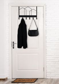Garderobenleiste Mirrors and More "LOTTI", transparent, B:48cm H:33cm, Metall, Garderobenhalter, Garderobenleiste