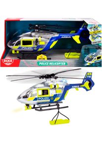 Spielzeug-Hubschrauber DICKIE TOYS "Police Helicopter", silber (silber, blau), Spielzeugfahrzeuge, KinderT:36cm, Kunststoff, Spielzeug-Hubschrauber, mit Funktionen, T:36cm