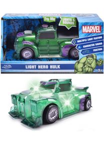 Spielzeug-Auto DICKIE TOYS "Marvel Light Hero Hulk 1:32", gr&uuml;n, Spielzeugfahrzeuge, KinderT:15cm, Kunststoff, Spielzeug-Auto, mit Licht und Sound, T:15cm