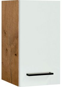 H&auml;ngeschrank Flex-Well "Vintea", beige (magnolia matt, lancelot oak), B:30cm H:54,8cm T:32cm, Holzwerkstoff, Schr&auml;nke, H&auml;ngeschrank, (B x H x T) 30 x 54,8 x 32 cm, mit Metallgriffen