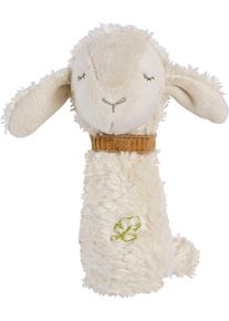 babyFEHN Rassel FEHN "fehnNATUR, Stabrassel Schaf", beige (ecru), Greifspielzeug, BabyB:11cm H:15cm, Nicki, Pl&uuml;sch, Rassel, B:11cm H:15cm