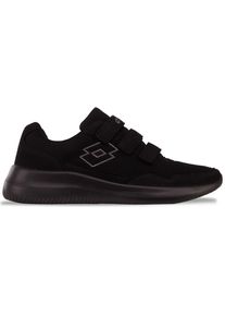 Sneaker Lotto, Herren, Gr. 36, schwarz (schwarz, dunkelgrau), Kunstfaser, Synthetik, clean, Schuhe Sneaker, - besonders leicht & bequem