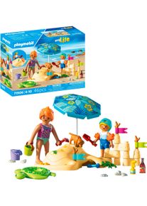 Konstruktions-Spielset Playmobil "Familienspa&szlig; am Strand (71906), My Life", bunt, Spielbausteine, Kinder, Kunststoff, Konstruktions-Spielset, Made in Europe