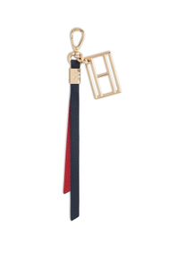 Schl&uuml;sselanh&auml;nger Tommy Hilfiger "FLAG CHARM", Damen, blau, rot, Leder, Schl&uuml;sselanh&auml;nger Schl&uuml;sselanh&auml;nger, Taschenanh&auml;nger, Accessoires, Taschen Charm, Bag Charm mit Logo