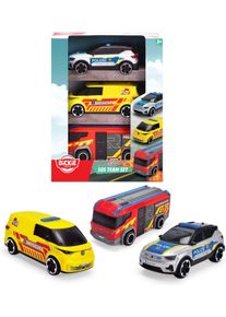 Spielzeug-Auto DICKIE TOYS "SOS Team", silber (silber, blau), Spielzeugfahrzeuge, Kinder, Kunststoff, Spielzeug-Auto