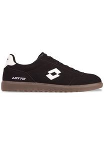 Sneaker Lotto, Damen, Gr. 41, schwarz-wei&szlig; (schwarz, wei&szlig;), Synthetik, unifarben mit Farbeinsatz, Schuhe Sneaker, - auch in Kindergr&ouml;&szlig;en erh&auml;ltlich