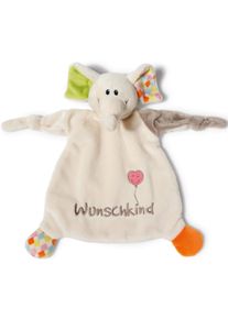 Schmusetuch Nici "My First Nici Kollektion, Elefant Dundi, Wunschkind", Baby, beige, Pl&uuml;sch, Polyester, Schnuffelt&uuml;cher Schmusetuch, mit aufgestickten Augen