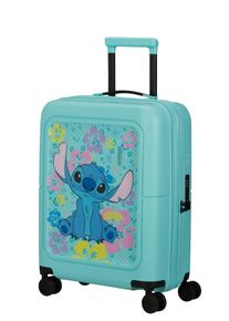 Hartschalen-Trolley American Tourister "DASHPOP DISNEY, verschiedene Motive", M&auml;dchen, Gr. B/H/T: 40cm x 55cm x 20cm 41 l, bunt (stitch flowers), Polypropylen, Koffer Hartschalen-Trolley, Volumenerweiterung Reisekoffer Reisegep&auml;ck