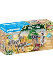 Konstruktions-Spielset Playmobil "Unterwegs mit der Tierfotografin (71295), Wiltopia", bunt, Spielbausteine, Kinder, Kunststoff, Konstruktions-Spielset, teilweise aus recyceltem Material; Made in Europe