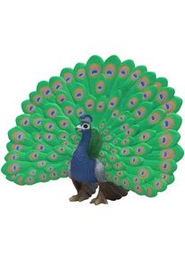 Spielfigur Schleich "FARM WORLD, Pfau (14926)", gr&uuml;n, Spielfiguren, Kinder, Kunststoff, Spielfigur