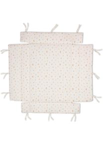 Laufgittereinlage fillikid "Jersey, Rainbow beige", beige (rainbow beige), Obermaterial: 100% Baumwolle. F&uuml;llung: 100% Polyester, Bettnestchen, Laufgittereinlage