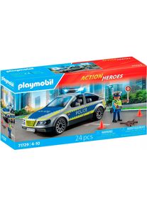 Konstruktions-Spielset Playmobil "Polizei Streifenwagen (71729), Playmobil Action Heroes", bunt, Spielbausteine, Kinder, Kunststoff, Konstruktions-Spielset