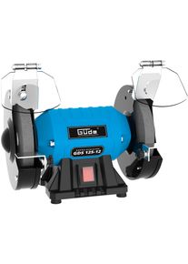 G&uuml;de Doppelschleifer G&Uuml;DE "GDS 125-12", blau (blau, schwarz), B:17,5cm H:23,5cm L:31,5cm, Schleifmaschinen, Doppelschleifer