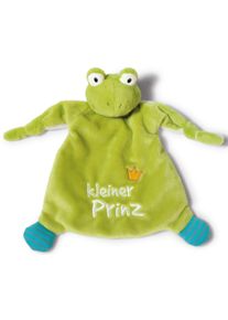 Schmusetuch Nici "My First Nici Kollektion, Froschk&ouml;nig, Kleiner Prinz", Baby, gr&uuml;n, Pl&uuml;sch, Polyester, Schnuffelt&uuml;cher Schmusetuch, mit dreidimensionalen Augen mit aufgestickten Pupillen