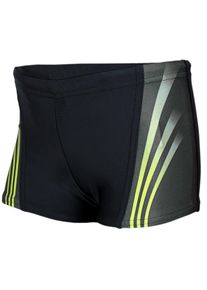 Badehose AQUARTI "Badehose Jungen Schwimmhose Kontrastfarbige Eins&auml;tze", Jungen, Gr. 134, N-Gr, gr&uuml;n (16101 schwarz, gr&uuml;n), Obermaterial: 80% Polyamid PA. 20% Elasthan EL., Badehosen Badehose
