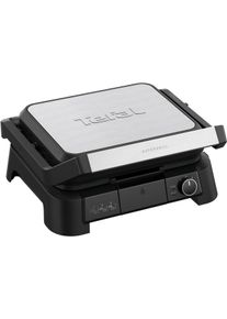 Kontaktgrill Tefal "SuperGrill 3in1, Kontaktgrill, Barbeque-, Ofenposition, 3 Temperaturen", schwarz (geb&uuml;rsteter edelstahl, schwarz), B:22,6cm H:43cm T:41cm, Kontaktgrill_Standgrill_Tischgrill_Teppanyakigrill, Kontaktgrill, sp&uuml;lmaschinengeeignete Platten, platzsparende Aufbewahrung, GC510D