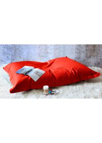 Sitzsack Kinzler "Sylt", rot, B:130cm H:15cm, Baumwolle, Sitzs&auml;cke, Sitzsack, Uni Farben, Bezug aus Baumwolle, ideal im Wohnzimmer & Kinderzimmer
