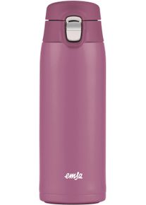 Thermobecher Emsa "Travel Mug", rosa, H:19,6cm &Oslash;:6,6cm, Edelstahl, Kunststoff, Trinkgef&auml;&szlig;e, Thermobecher, 0,4L, leicht, Edelstahl, Klappverschluss, 100% dicht, 8h hei&szlig;/16h kalt